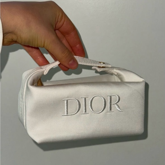 Dior Twill Cosmetic Bag. **Brand New With Box - Picture 1 of 4